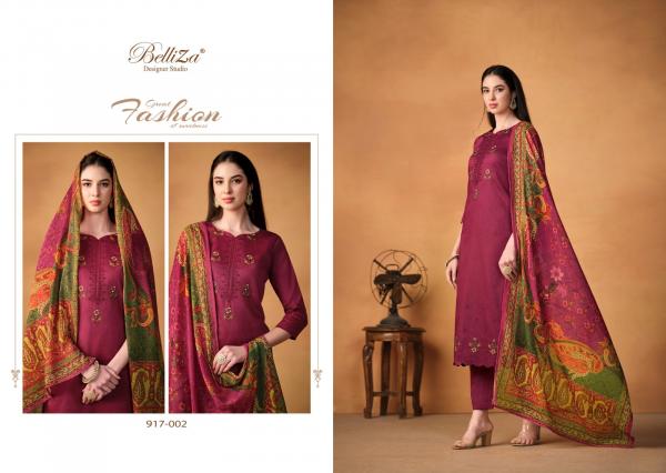 Belliza Jashn E Ishq Vol 8 Cotton Embroidered Dress Material